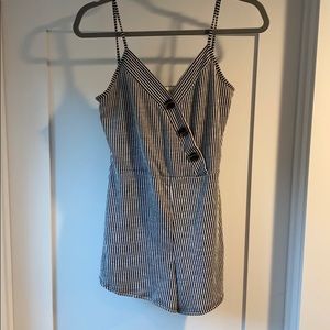Casual striped romper
